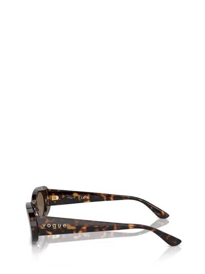 Shop Vogue Eyewear Vo5582s Dark Havana Sunglasses