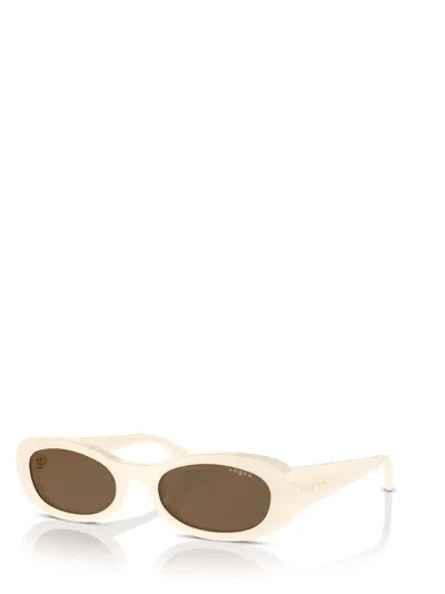 Shop Vogue Eyewear Vo5582s Full Ivory Sunglasses