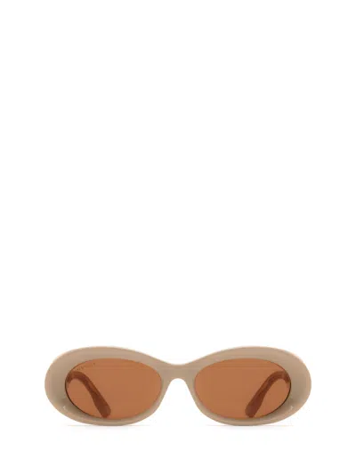 Shop Gucci Gg1527s Beige Sunglasses