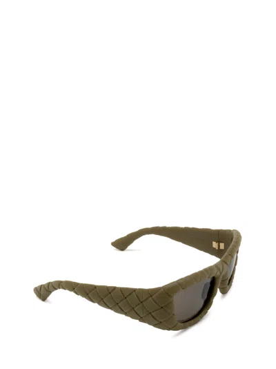 Shop Bottega Veneta Bv1303s Green Sunglasses