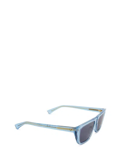 Shop Bottega Veneta Bv1291s Light Blue Sunglasses