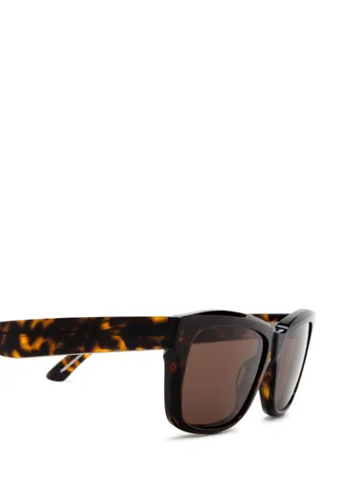 Shop Balenciaga Bb0346s Havana Sunglasses