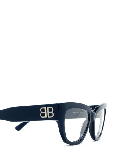 Shop Balenciaga Bb0326o Blue Glasses