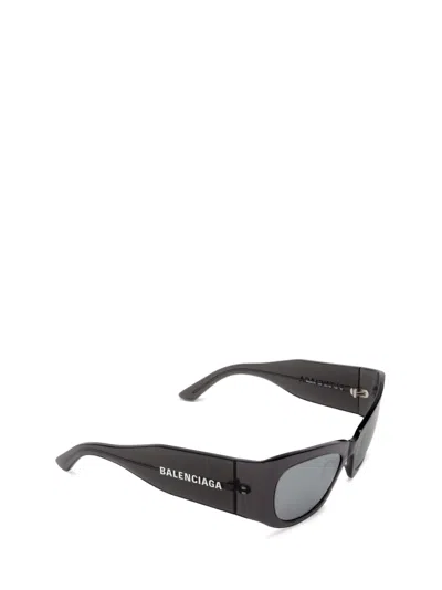 Shop Balenciaga Bb0327s Grey Sunglasses