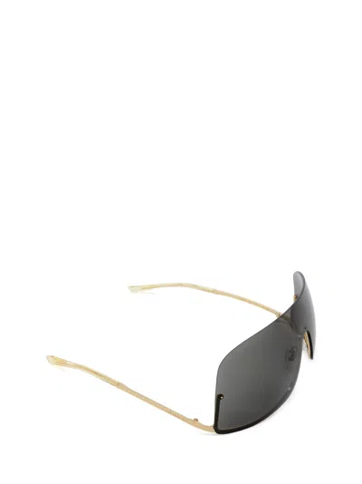 Shop Gucci Gg1560s Gold Sunglasses