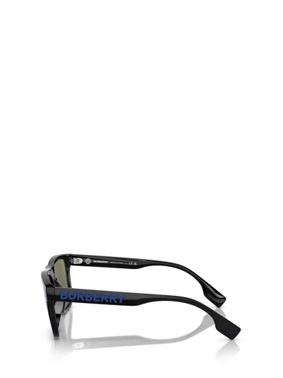 Shop Burberry Eyewear Be4402u Black Sunglasses