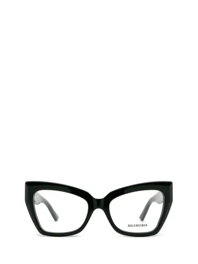 Shop Balenciaga Bb0275o Green Glasses