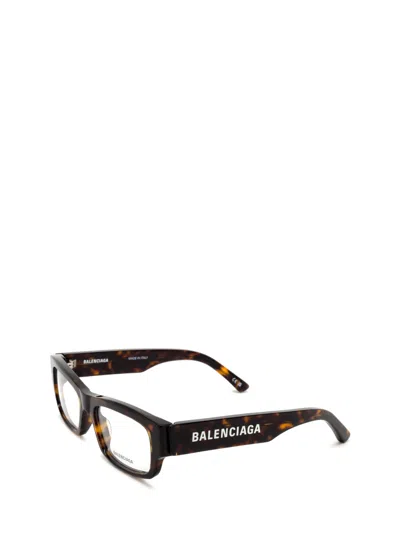 Shop Balenciaga Bb0265o Havana Glasses