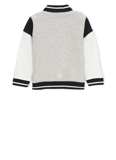 Shop Givenchy Cotton Bomber Jacket In Grey