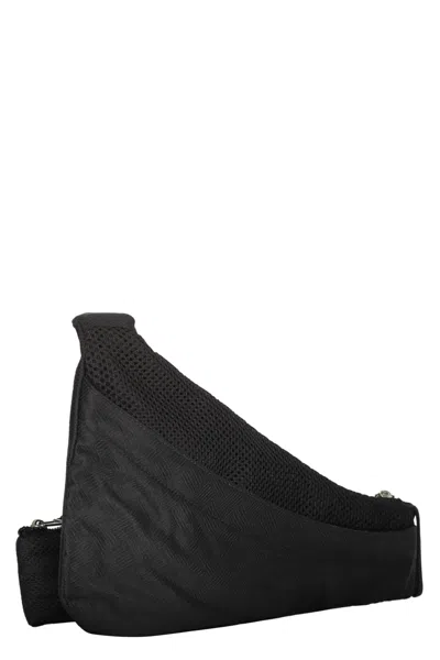 Bottega Veneta Nylon Belt Bag In Black