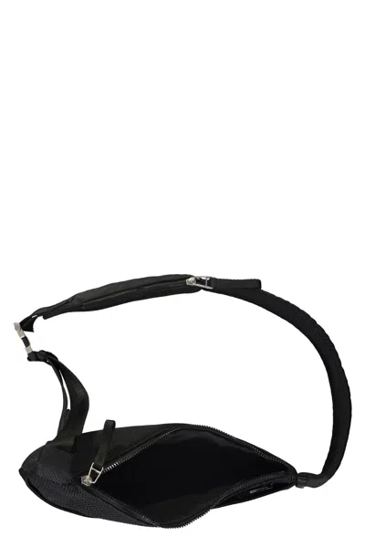 Bottega Veneta Nylon Belt Bag In Black