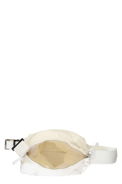 Shop Bottega Veneta Nylon Messenger Bag In White