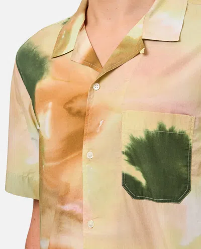 Shop Closed Short Sleeved Cotton Shirt In Multicolour