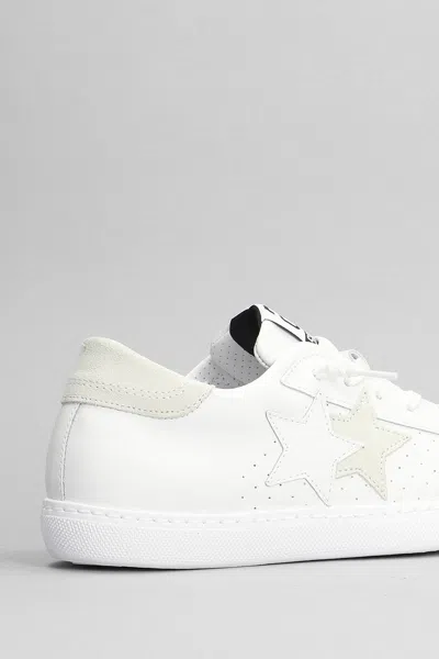 Shop 2star One Star Sneakers In White Suede And Leather