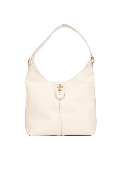 Shop Fay Hobo Bag In Leather In Bianco