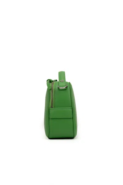 Shop Orciani Mini Cheri Vanity Bag In Leather In Verde
