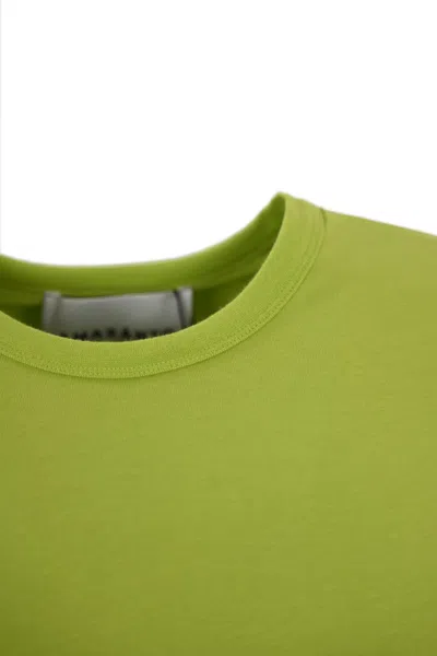 Shop Amaranto Cotton T-shirt In Acido