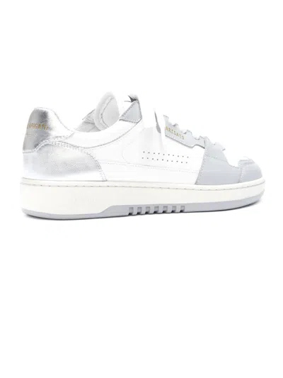 Shop Axel Arigato White And Grey Dice Lo Sneaker