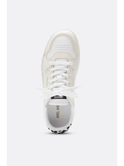 Axel Arigato White And Beige Dice Lo Sneaker In White
