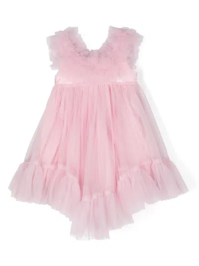 Shop Miss Grant Abito In Tulle In Pink