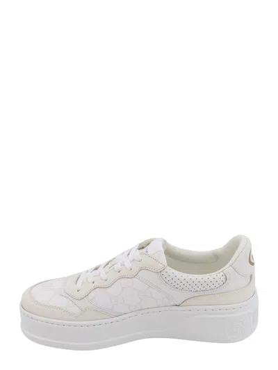 Shop Gucci Gg Sneakers In White