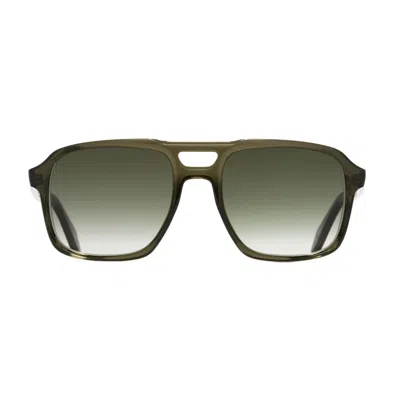 Shop Cutler And Gross 1394 09 Sunglasses In Verde