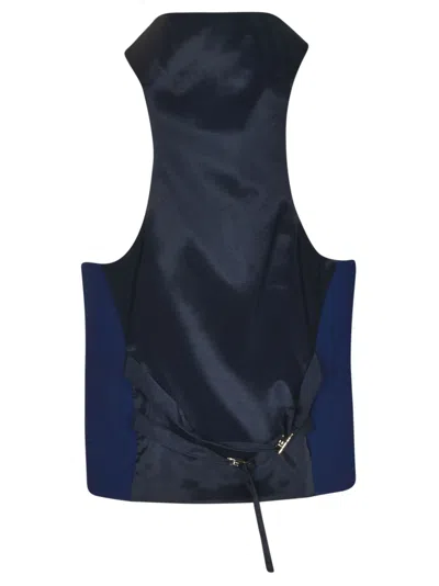 Shop Blugirl Slim-fit Plain Vest In Ink