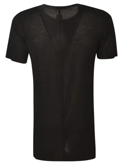 Shop Rick Owens Round Neck Slim T-shirt In Black