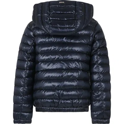 Shop Herno Blue Down Jacket For Boy With Logo