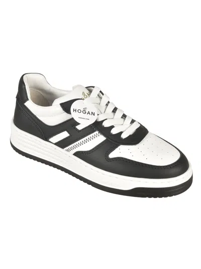 Shop Hogan H630 Sneakers In White/black