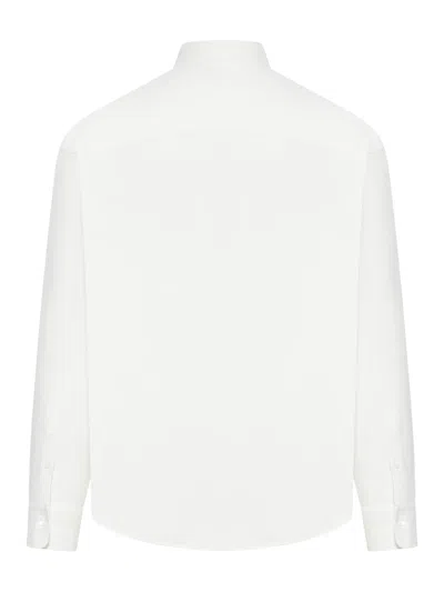 Shop Ami Alexandre Mattiussi Boxy Fit Shirt In Natural White