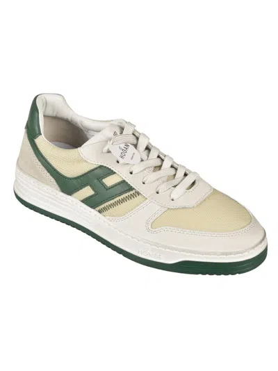 Shop Hogan H630 Sneakers In Beige