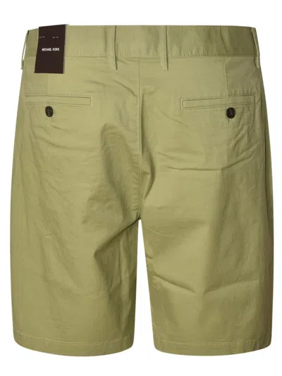 Shop Michael Kors Regular Plain Trouser Shorts In Green