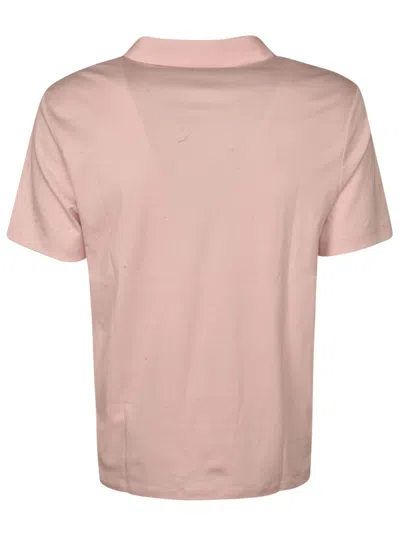 Shop Michael Kors Logo Embroidered Polo Shirt In Pink