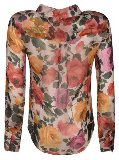 Shop Blugirl Floral Print Shirt In Multicolor
