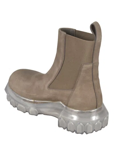 Shop Rick Owens Beatle Bozo Tractor Boots In Dust/clear
