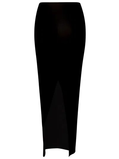 Shop Rick Owens Column Skirt In Black