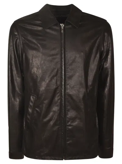 Shop Rick Owens Classic Zipped Jacket In Black