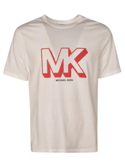 Shop Michael Kors Logo Detail T-shirt In White