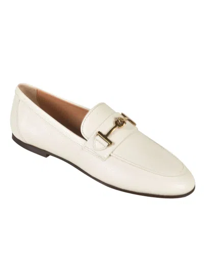 Shop Tod's 79a T Ring Loafers In White