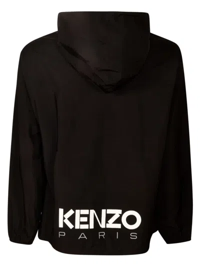 Shop Kenzo Bicolor Windbreaker In Black