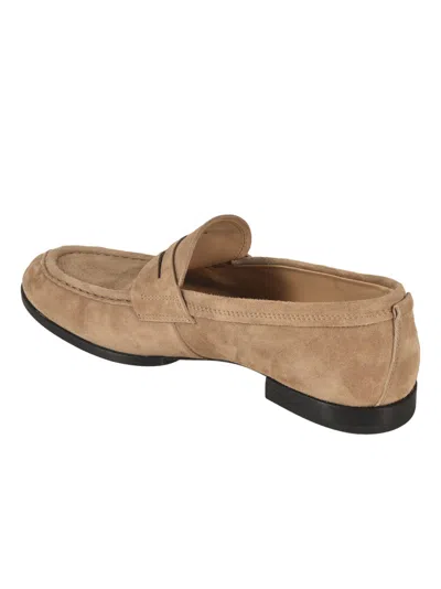 Shop Tod's Classic Loafers In Kaki