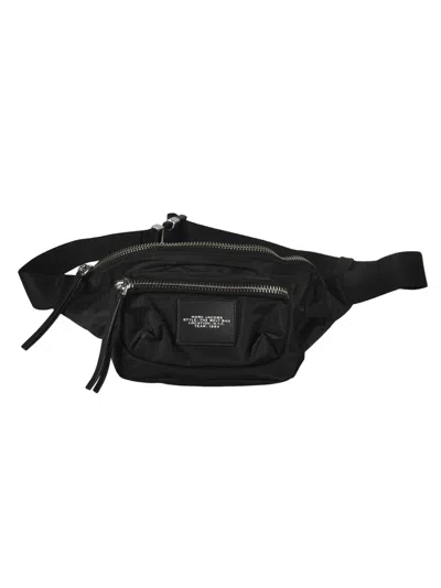 Shop Marc Jacobs Logo Patched Belt Bag In Black