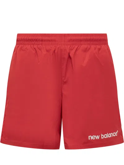 Shop New Balance Archive Stretch Short In Team Red