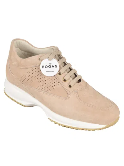Shop Hogan Interactive Sneakers In Beige