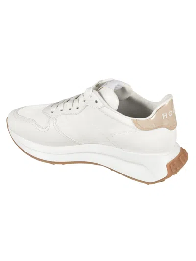 Shop Hogan Logo Sided Sneakers In White