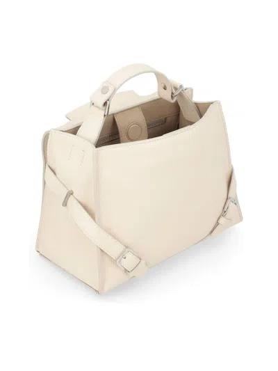 Shop Orciani Sveva Sense Small Leather Handbag In White