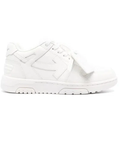 Shop Off-white White Out Of Office Leather Sneakers