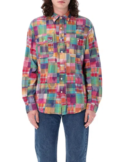 Shop Polo Ralph Lauren Patchwork Short Sleeves Shirt In Multicolor