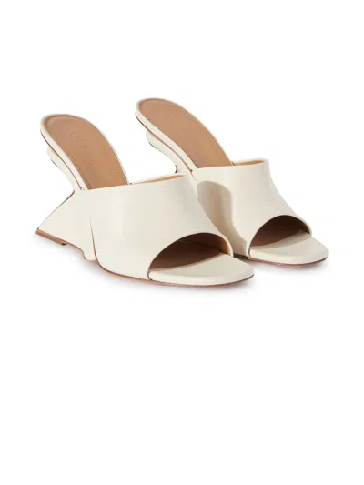 Shop Off-white Leather Mules